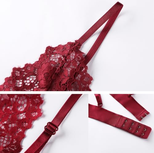 Image of Womens Bra No Underwire Lace Unlined Demi Triangle Bralettes