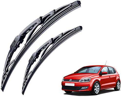 Image of WolkomHome High Performance OE Car Wiper Blade Replacement Set of 2 Pc Right 24 inch Left 16 inch for Volkswagen Polo