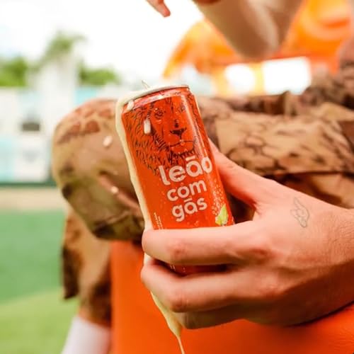 Chá Pronto Leão Mate com Limão com Gás 290ml (12 Latas)