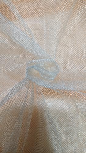 Image of Multicolor Soft Cotton Mosquito net Double Bed King Size | Pure Cotton Mosquito net (Cream, 7x8)