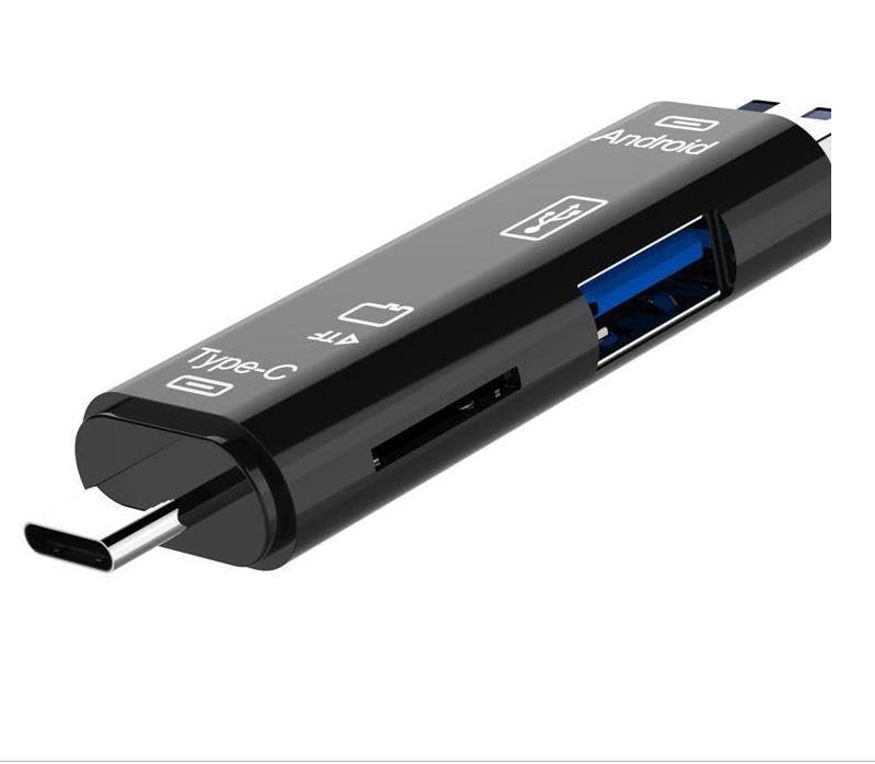 Temiz Pazar Micro USB -Type c - Usb Telefon Adaptörü Micro SD/USB Okuyucu Dönüştürücü