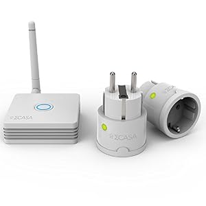 Sigma Casa Smart Power Kit - Einstieg für Smart-Home Haus-Automatisierung mit Smart Gateway und 2x Smart Power Plug - intelligente Steckdose (Messung Energieverbrauch) als Zeitschaltuhr oder zur Fern-Steuerung Ihrer Haushaltsgeräte