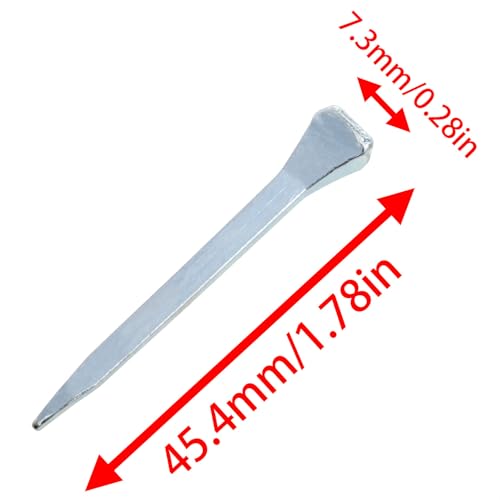 Image of E3 Horseshoe Nails 1.77 Inch Horseshoe Nails Stainless Steel Horseshoe Tool Steel for Horse Racing Training Equestrian Sports 30PCS