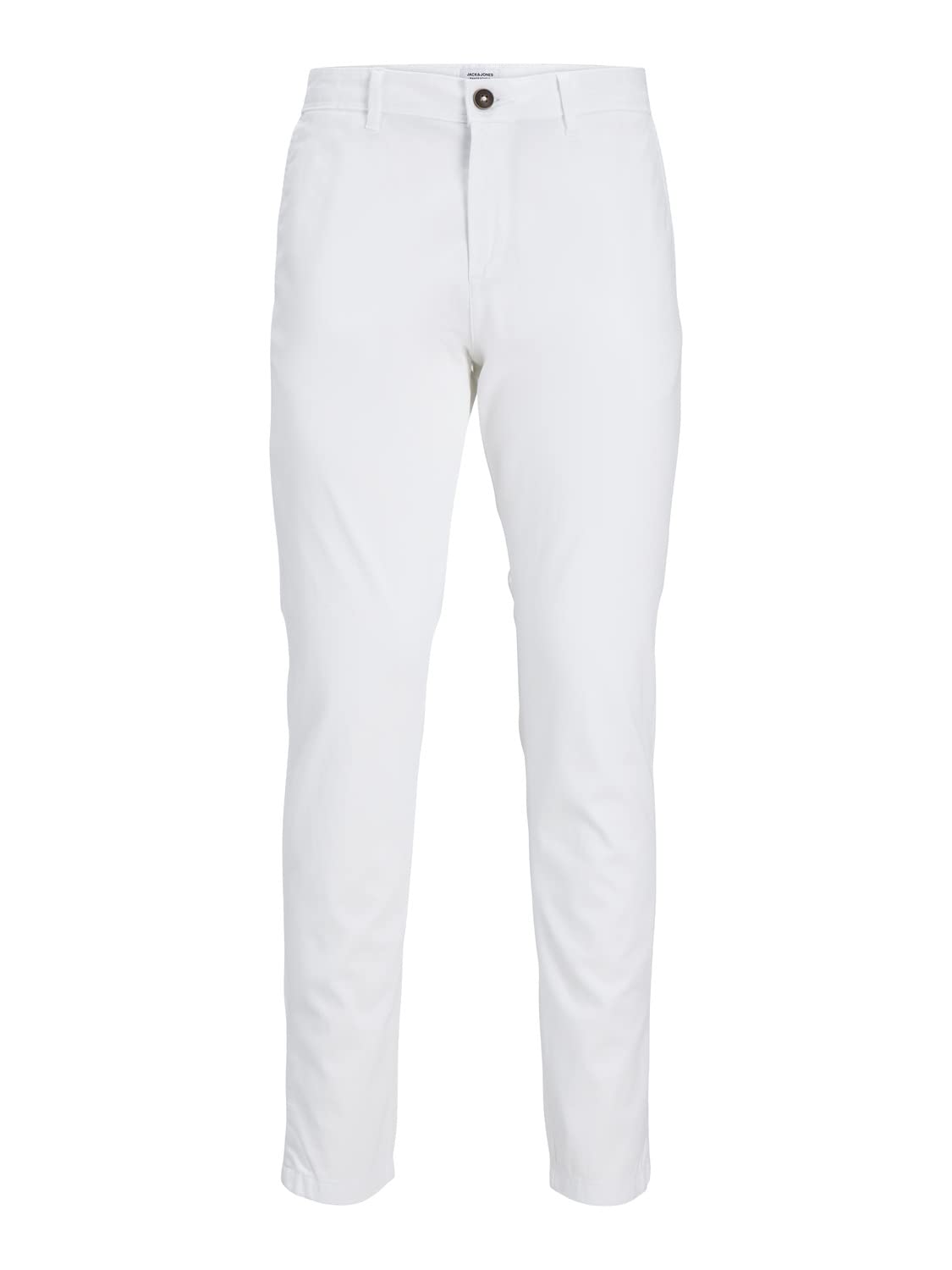 Jack & Jones Male Chino Trousers Slim Fit Chino Trousers, White, 27W x 32L