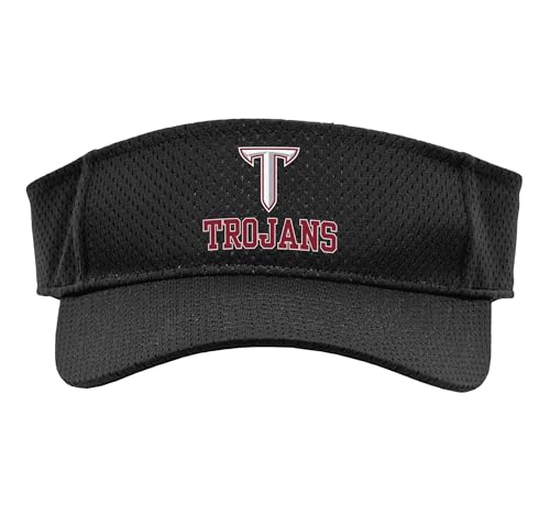 Troy University Trojans | Official NCAA Merch | NCAFTRY01 Sport Sun Visor, Adult, One Size, Black