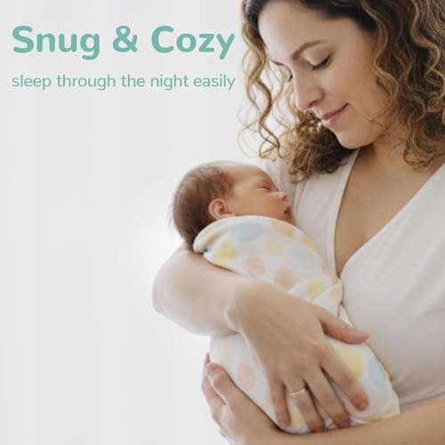 Image of HECCEI 3-Pack Muslin Baby Swaddle Blanket Bamboo Cotton 47 x 47 Inches | Soft Breathable Receiving Blanket Swaddles for Newborn Registry Gift for Baby Showers