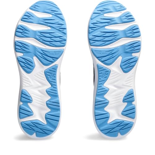 ASICS Tênis de corrida escolar infantil JOLT 4, Expansão azul/preto, 4.5 Big Kid