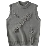 Generisch Herren Pullunder V-Ausschnitt Strickweste Elegant Ärmellos...