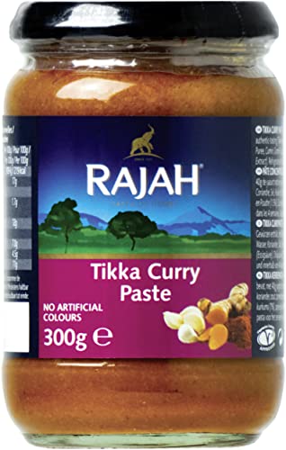 Rajah Tikka Currypaste - Scharfe Gewürzpaste angelehnt an das beliebte englische Tikka-Curry - Ideal zum Würzen von Fleisch, Fisch oder Gemüse - 1 x 300 g Cover