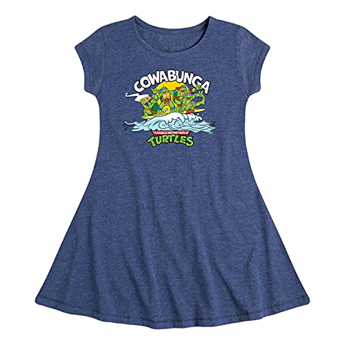 Teenage Mutant Ninja Turtles - Cowabunga - Girls Fit and Flare Cap Sleeve Dress