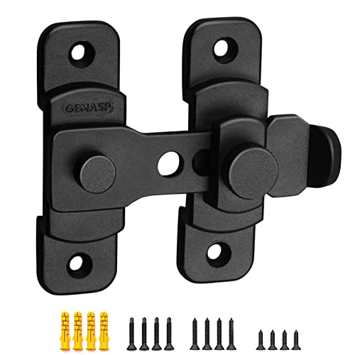 Gemasp Barn Door Lock, Stainless Steel 180 Degree Keyless Entry Door Lock Flip Lock For Door, Heavy Duty Gate Latch Safety Security Sliding Door Lock For Barn, Household, Bathroom, Outdoor, Garage #TOP1