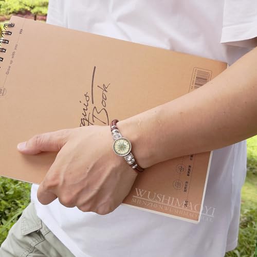 WUSHIMAOYI Stock Photo Old Compass bracelet Compass jewelry Vintage bracelet Customize Your Own Style4
