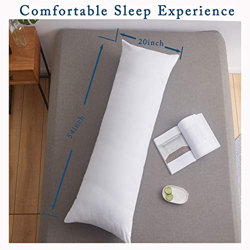 Elnido Queen Full Body Pillow Insert, Soft Large Long Bed Pillow For Adults - Side Sleeper Pillow Breathable (20 X 54 Inch) #TOP2