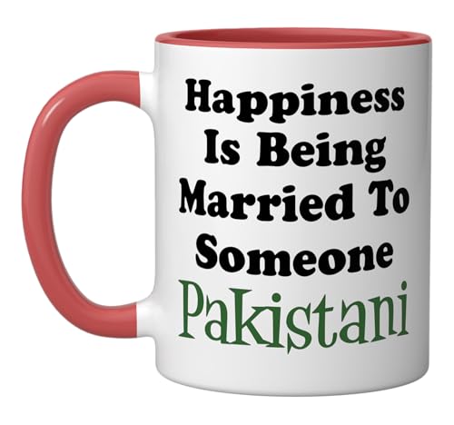 Taza de cerámica para matrimonio paquistaní 11 oz miniatura 1