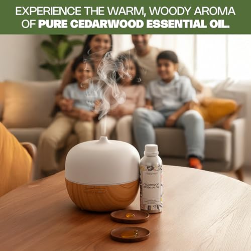 Image of VedaOils Himalayan Cedarwood Essential Oil 100ml | Pure Cedarwood Oil for Hair Growth, Skin Care, Diffusers & Aromatherapy | Soothing for Scalp & Calming Aroma for Relaxation