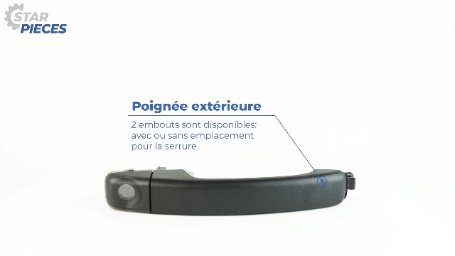 Poignée De Porte Extérieure Avant Droite (passager) Pour Master 2, Movano, Interstar (98-10) - LHD - Neuf