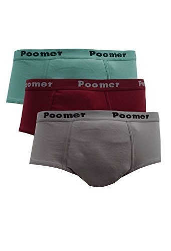 poomer Men's Cotton Brief (Pack of 3) Franco Brief Multicolor-picture-37