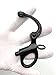 QIANJIEER Stainless Steel Quick-Release Shackle - Black Fixed Bail Snap Shackle, 2.75