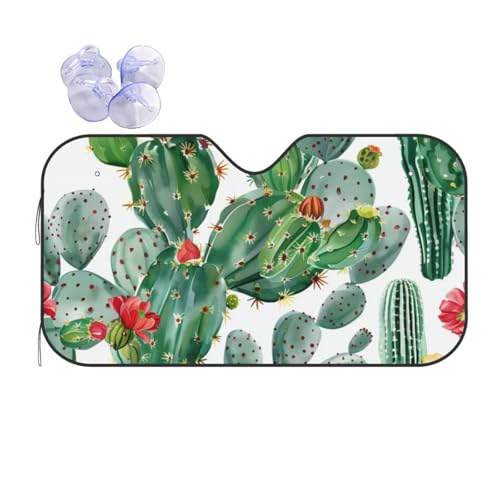 Pare-soleil voiture avec ventouses : protection pare-brise pliable 70x130