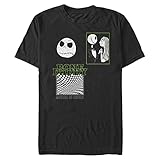 Disney Big & The Nightmare Before Christmas Bone Daddy Men's Tops Short Sleeve Tee Shirt, Black,...