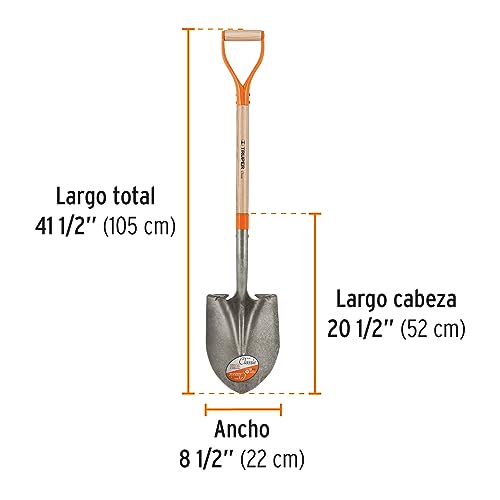 Pala clásica con mango redondo 104 cm Truper miniatura 3