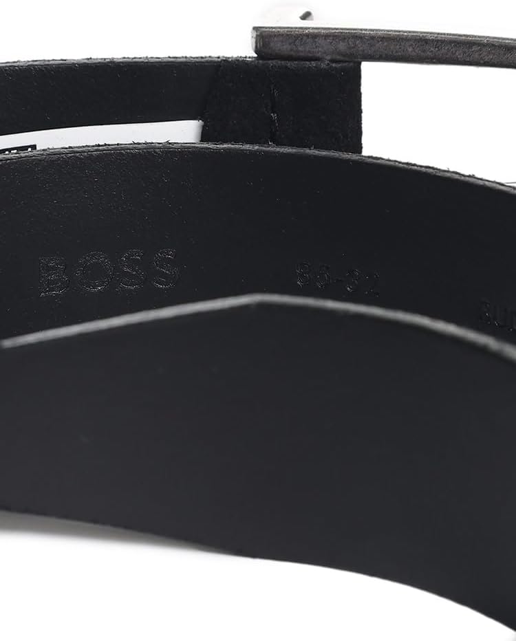 (ヒューゴボス) HUGO BOSS スエード ロゴ ベルト ［HB50471322］ブラウン / 90 [並行輸入品]