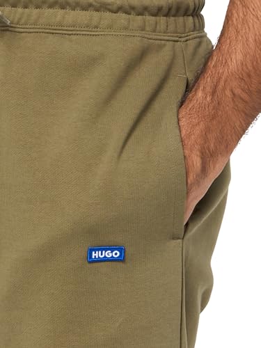 HUGO Men's Block Letter Cotton Sweatpant Joggers3