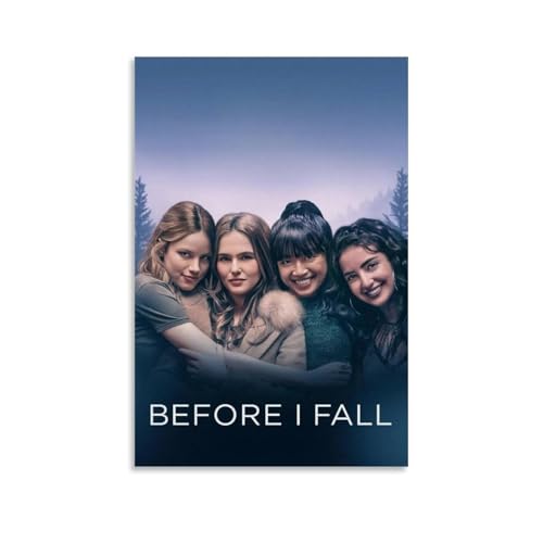 Póster retro de película Before I Film Fall Teen Drama, arte de pared, lienzo estético, póster vintage de música y películas, pintura decorativa para sala de estar, dormitorio, 50 x 75 cm, estilo sin