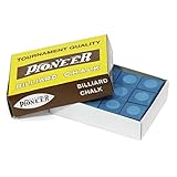 Snooker & Pool Pioneer Chalk, Blue, Box of 12