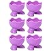 Hemoton 6 Pièces Silicone Oeuf Tasses Détenteurs Bouillie de Braconnage D'oufs Servir Tasses Oeuf Séparateur Fabricant De Conteneurs pour Air Friteuse Couleur Aléatoire