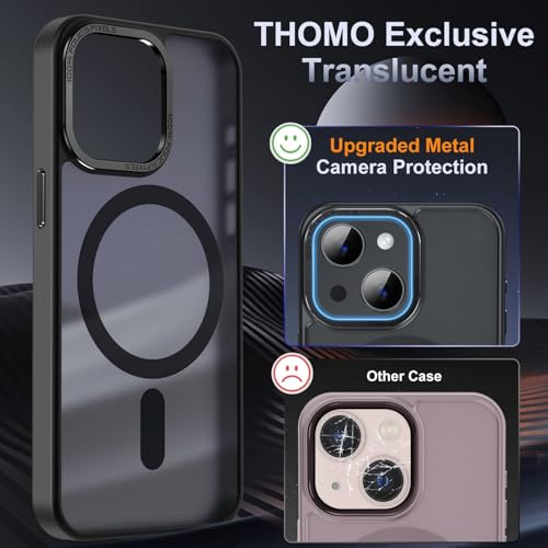 Thomo Strong Magnetic For Iphone 13 Case & Iphone 14 Case [Compatible With Magsafe] Translucent Matte Slim Shockproof Women Men Anti-Fingerprint Protective Case For Iphone 14/13 6.1" thumb #3