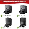 2-Pack Dual Main Brush Replacement for Roborock S8 MaxV Ultra, S8 Max Ultra, Qrevo Master, Qrevo Slim Robot Vacuum Cleaner, Rubber Roller Brush Kit - 4