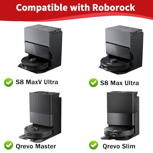 Image of 2-Pack Dual Main Brush Replacement for Roborock S8 MaxV Ultra, S8 Max Ultra, Qrevo Master, Qrevo Slim Robot Vacuum Cleaner, Rubber Roller Brush Kit
