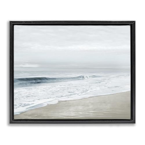 Morning Bliss Coastal Seascape, 17 x 21 Inch Canvas in Floater Frame