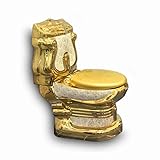 ORO LLENO DE LUJO: Está diseñado específicamente para aquellos que quieren lo mejor en la vida. El acabado dorado es hermoso y hace una declaración, y el inodoro está hecho con materiales y construcción de alta calidad para una estadía hermosa y duradera.