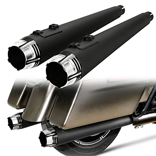 Tuyaux d'échappement chromés de haute finition pour Harley Glide 95-16