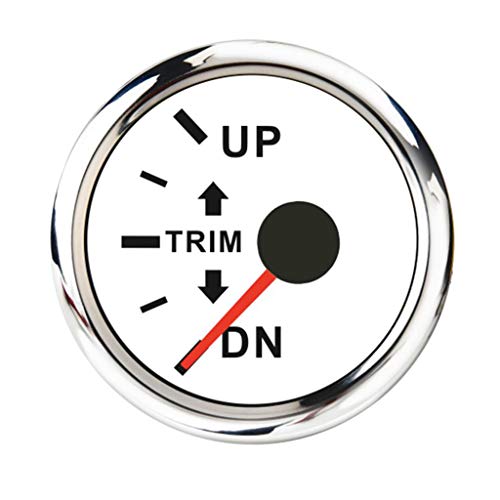 Manomètre de trim de marine étanche IP67 Gazechimp à LED pour un ajustement précis du moteur