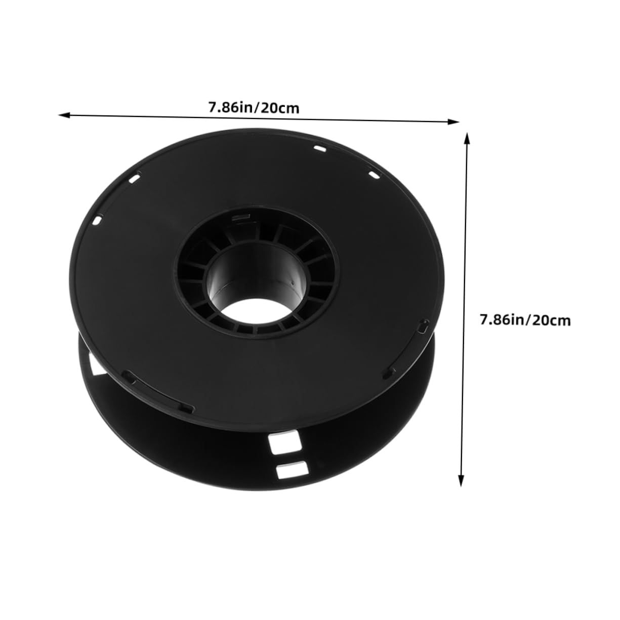 Housoutil Cord Organizer Plastic Cable Storage Reel Black Wire Management Spool for Home Office and Camping Use Versatile for Extension Cords and Electric Wires