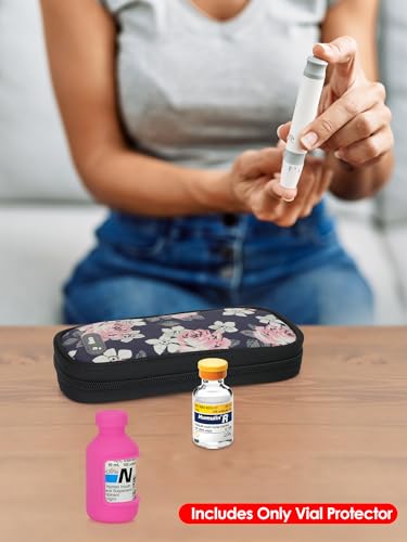 Image of YOUSHARES Insulin Vial Cover Insulin Bottle Protector - Silicone Protective Case for 10ml Short Insulin Vials, Durable Vial Case, Soft and Flexible Diabetes Vial Care