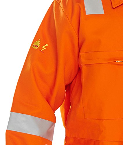 Beeswift Fire Retardant Boilersuit Nordic Design Orange 38 CFRBSNDOR38 - 3