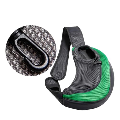 Bolsa para mascotas pequeña de poliéster verde SHINEOFI resistente para exteriores 8