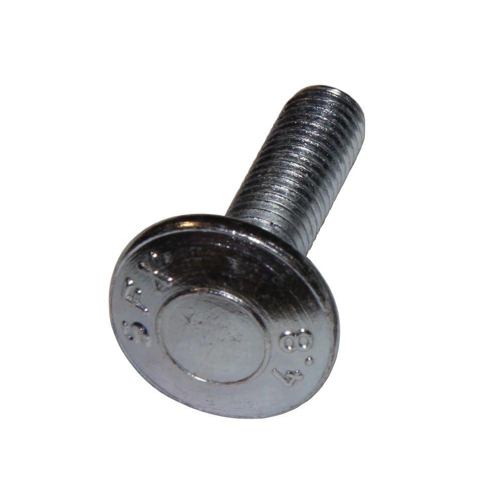 50 Viti A Testa Tonda M8x25 - Zincate, DIN 603, Attacco Quadrato, Per Serrature E Fai-da-te - Foto 4