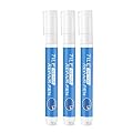 Xiaofeigun Grout Pen, 3 Pcs Waterproof Tile Grout Paint Pen White Grouting Tiles Pens Wall Grout Restorer Pen Tile Grout Filler Pen, for Wall Lines Floor Tile Gap