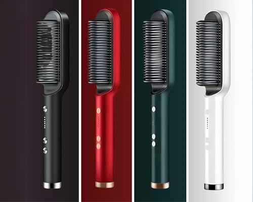 Escova Alisadora de Cabelo 5 em 1 | Secar, Modelar, Alisar, Hidratar e Alinhar | Tecnologia Multipla