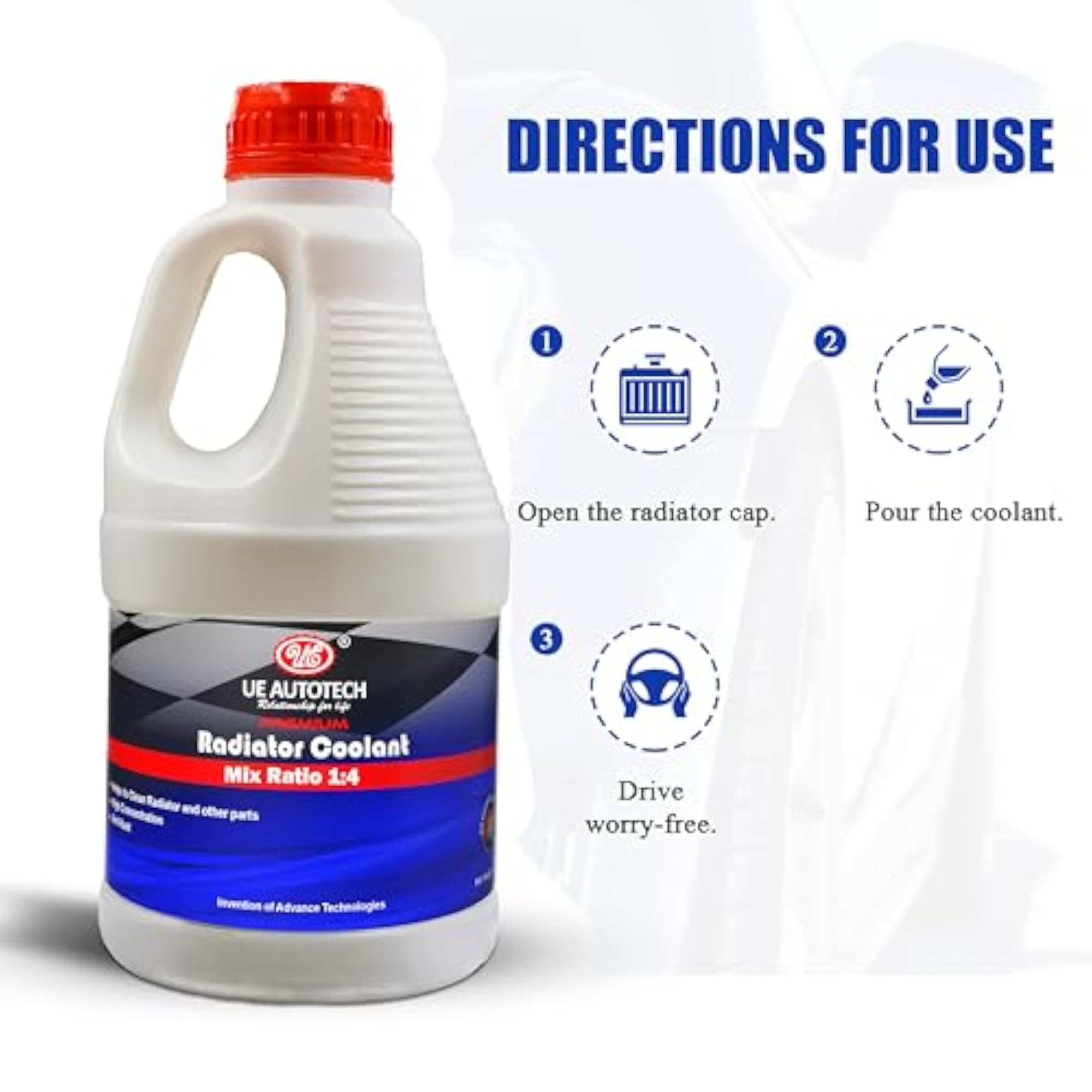 Autotech Radiator Car Coolant, 1 Liter (Green Mix)