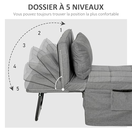 Lit d'appoint une place pliant gris pour éviter les matelas gonflables - 6