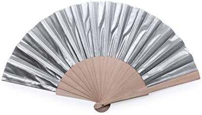 eBuyGB Folding Handheld Pretty Hand Fan Wedding Party Accessory Pocket Sized Fan For Wedding Gift, Party Favors, DIY Decoration, Summer Holidays, Home Décor , Pink