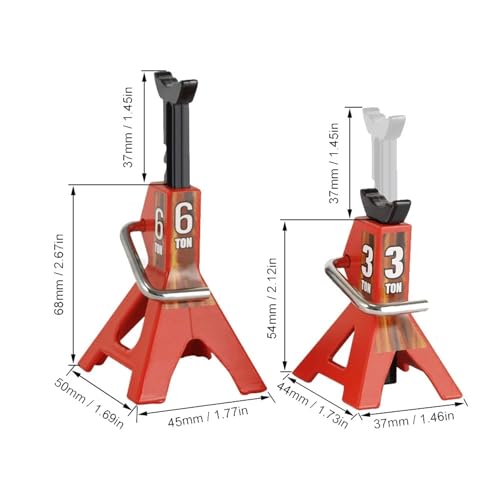 Support métallique réglable pour éviter la déformation des pneus de crawler 1/10 2pcs