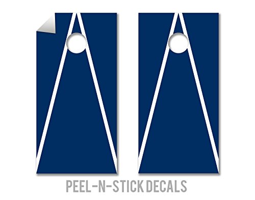 Cornhole Crew White & Navy ACA Regulation Size Cornhole Board Decals