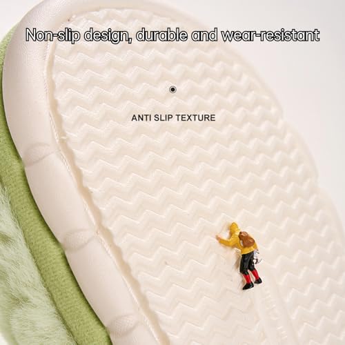 Fluffy Warm Fuzzy Cute Slippers Comfy Autumn Winter Indoor Outdoor Slippers4